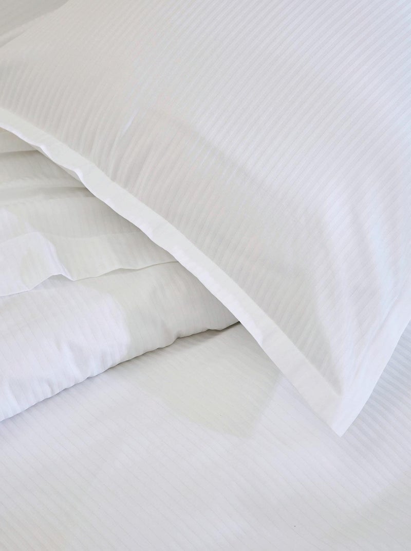Funda de almohada con estilo de gran hotel Blanco - Kiabi