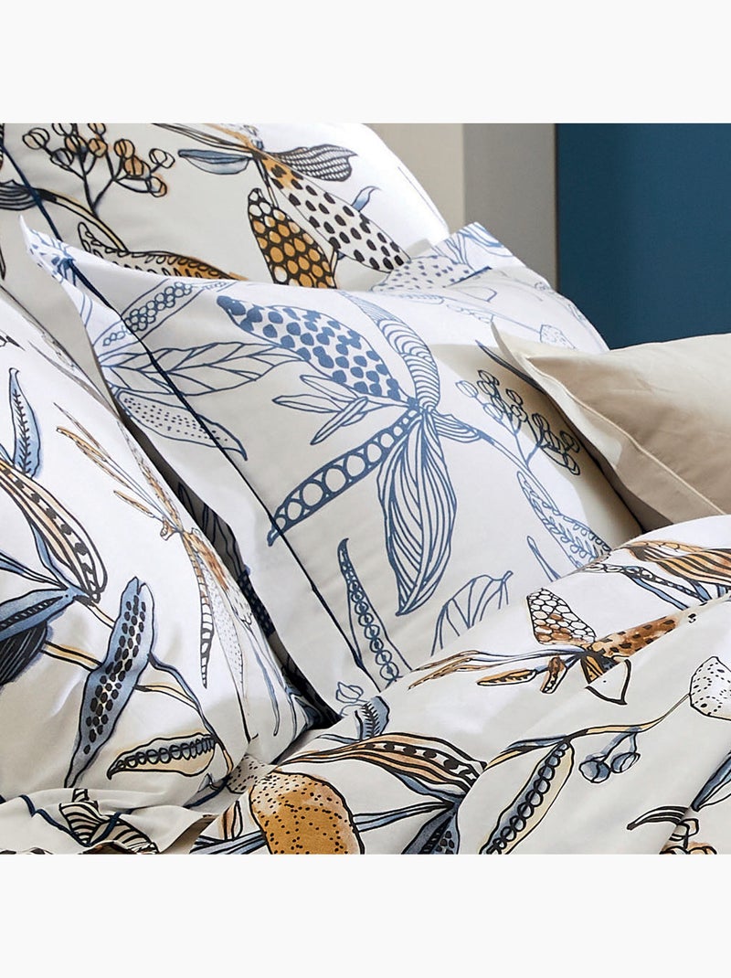 Funda de almohada con flores exuberantes Blanco - Kiabi