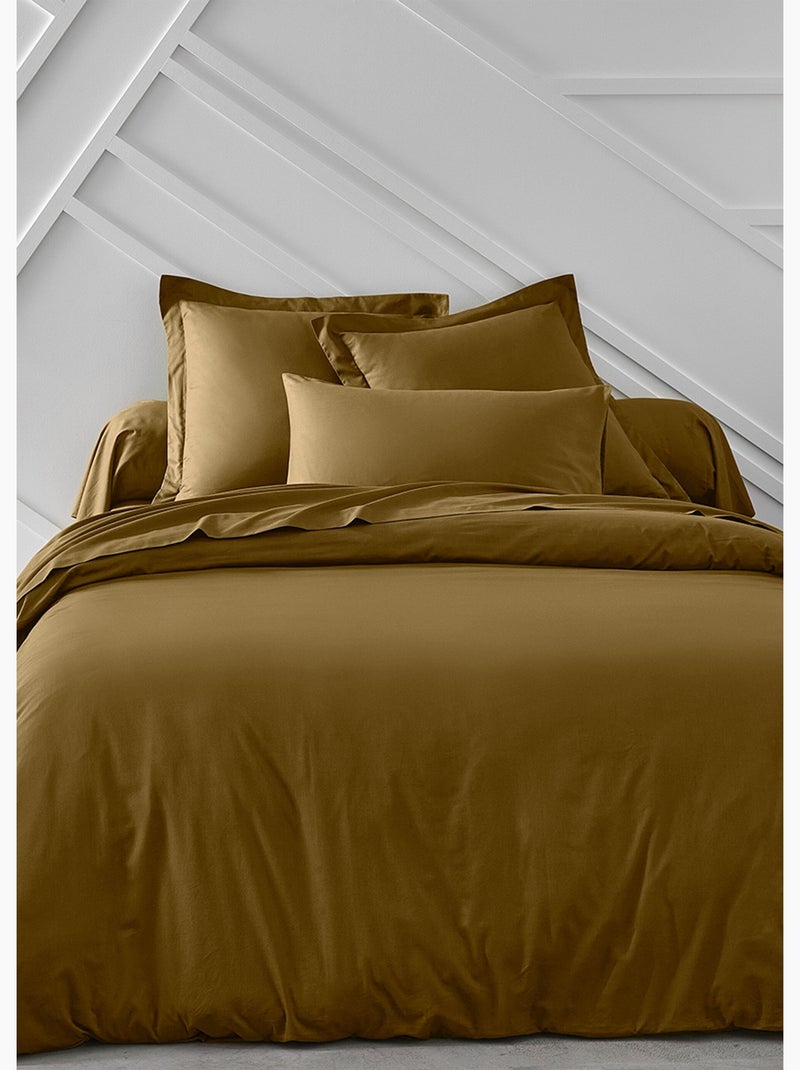 Funda de almohada de algod?n liso - Afibel Bronce - Kiabi