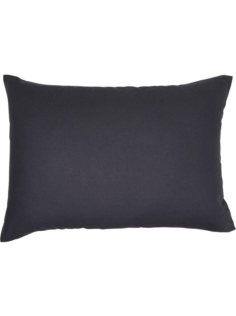 Funda de almohada de algod?n liso - Afibel Gris antracita - Kiabi