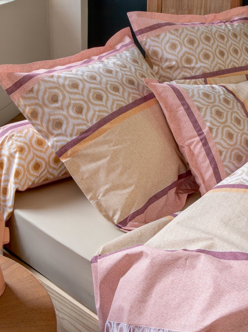 Funda de almohada de algodón con motivos étnicos - Kiabi Funda de almohada de algodón con motivos étnicos - Kiabi