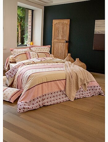 Funda de almohada de algodón estampada, 57 hilos/cm², almohada de apoyo - Afibel