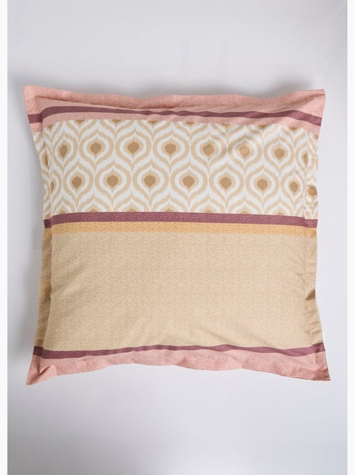 Funda de almohada de algodón estampada, 57 hilos/cm², almohada de apoyo - Afibel - Kiabi