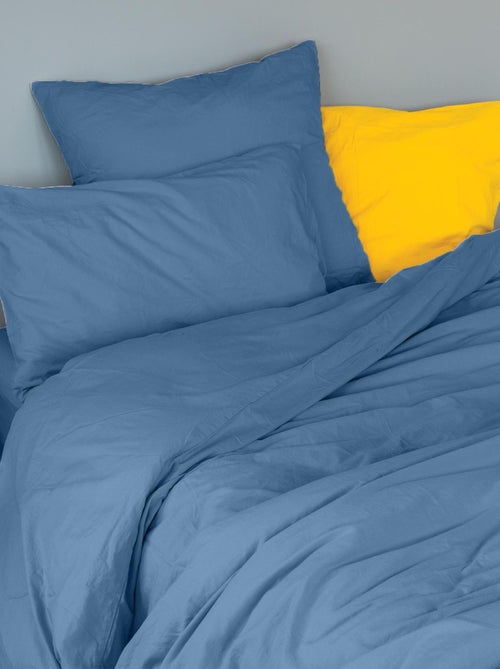 Funda de almohada de algodón lavado - Kiabi