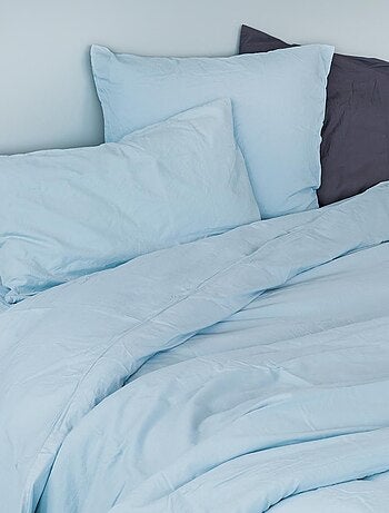 Funda de almohada de algodón lavado