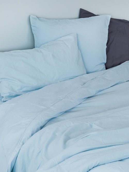 Funda de almohada de algodón lavado - Kiabi