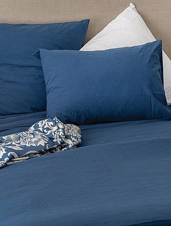 Funda de almohada de algodón lavado