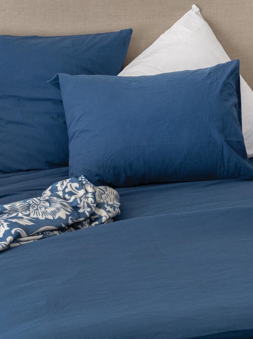 Funda de almohada de algodón lavado - Kiabi