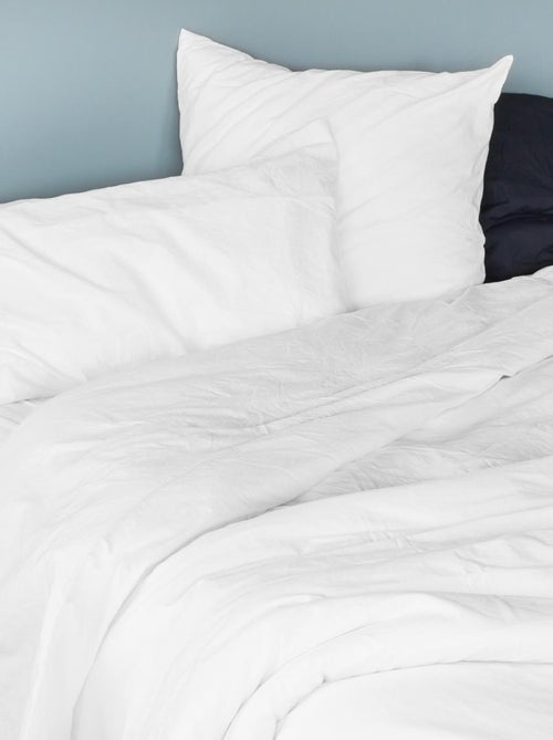 Funda de almohada de algodón lavado - Kiabi