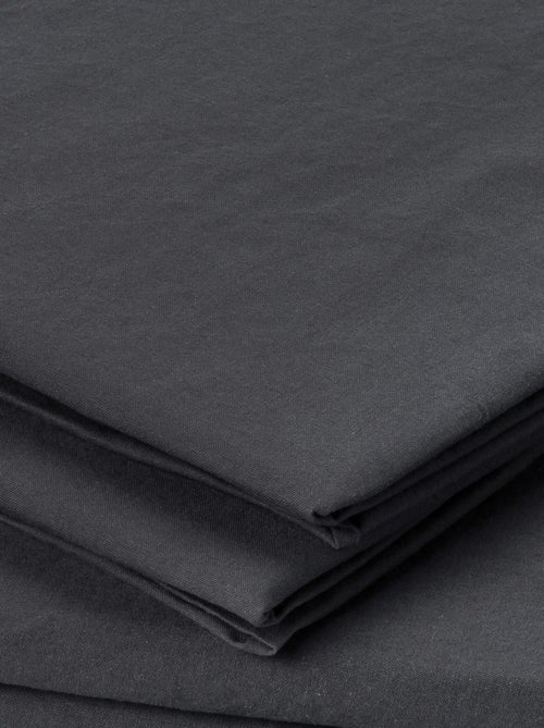 Funda de almohada de algodón lavado - Kiabi