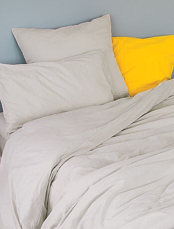 Funda de almohada de algodón lavado