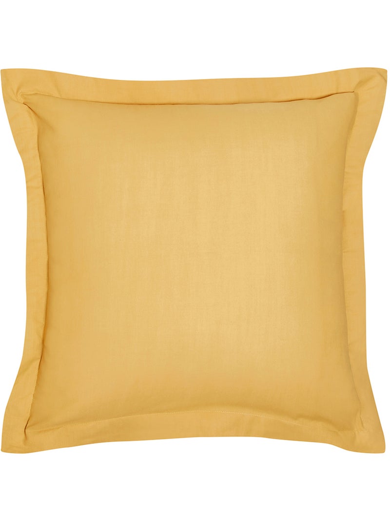 Funda de almohada de algodón liso - Afibel Amarillo - Kiabi