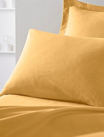 Funda de almohada de algodón liso - Afibel