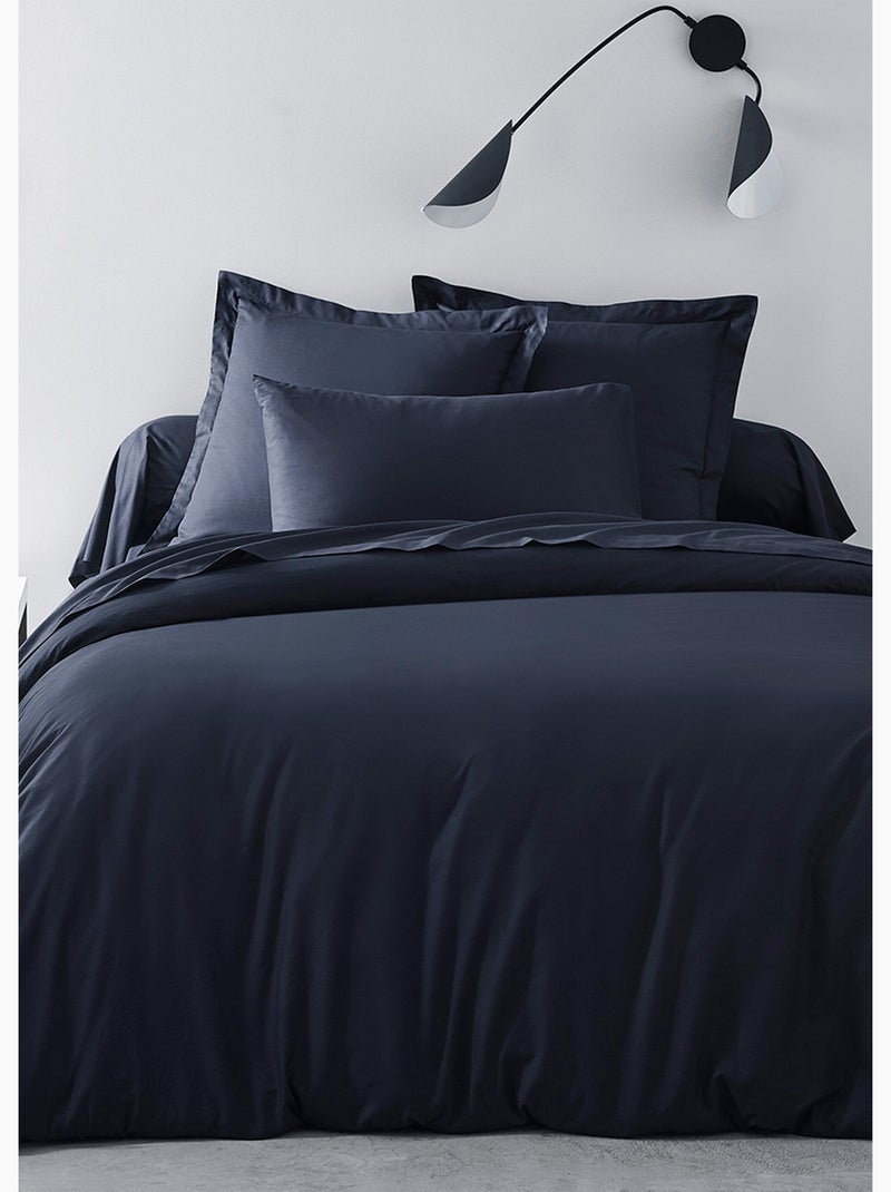 Funda de almohada de algodón liso - Afibel Azul marino - Kiabi