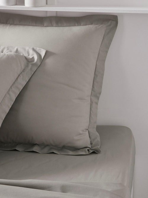 Funda de almohada de algodón liso - Afibel - Kiabi