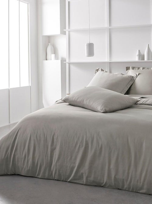 Funda de almohada de algodón liso - Afibel - Kiabi