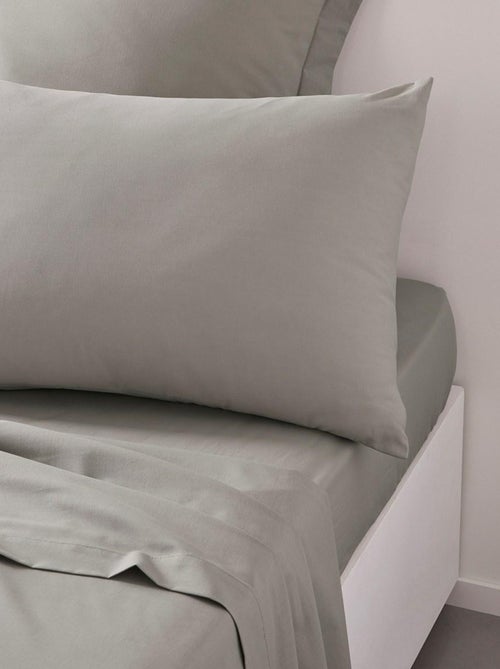 Funda de almohada de algodón liso - Afibel - Kiabi