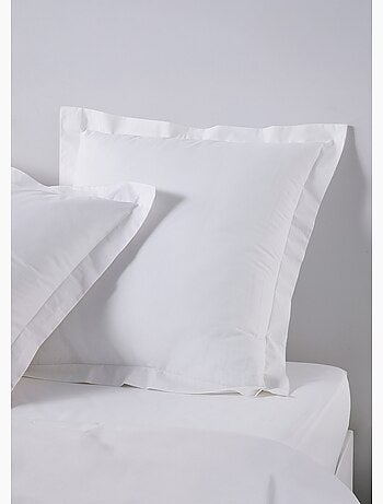 Funda de almohada de algodón liso - Afibel