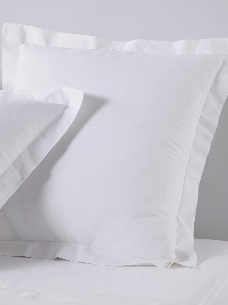 Funda de almohada de algodón liso - Afibel Blanco - Kiabi