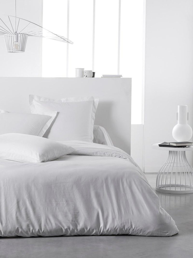 Funda de almohada de algodón liso - Afibel Blanco - Kiabi