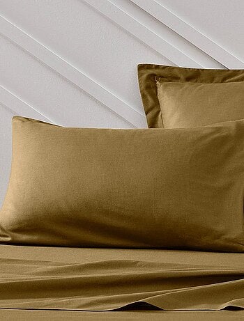 Funda de almohada de algodón liso - Afibel