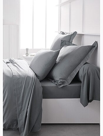 Funda de almohada de algodón liso - Afibel