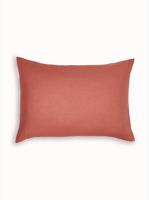 Funda de almohada de algodón liso - Afibel - Kiabi