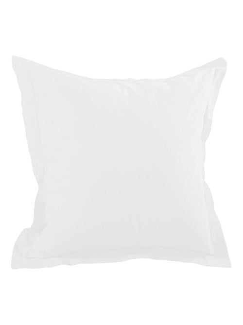 Funda de almohada de algodón liso - Kiabi