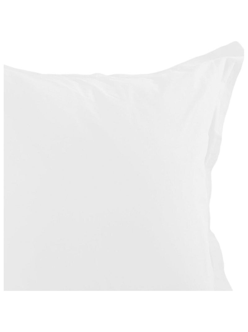 Funda de almohada de algodón liso Blanco - Kiabi