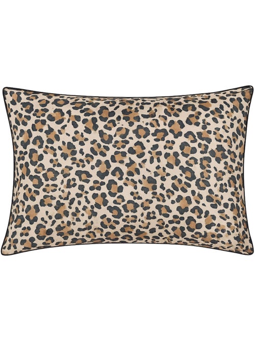 Funda de almohada de algodón percal con estampado de leopardo - Kiabi Funda de almohada de algodón percal con estampado de leopardo - Kiabi