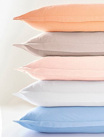 Funda de almohada de franela lisa de algodón 165 g - Afibel