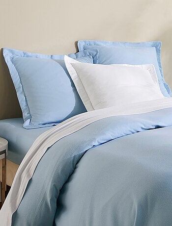 Funda de almohada de franela lisa de algodón 165 g