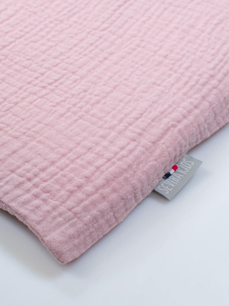 Funda de almohada de gasa de algodón, jeanne | SEVIRA KIDS Rosa - Kiabi
