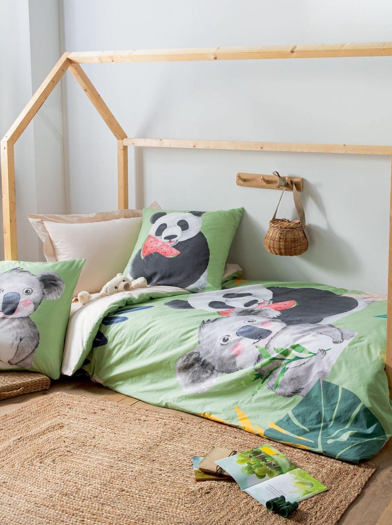 Funda de almohada de panda Verde - Kiabi