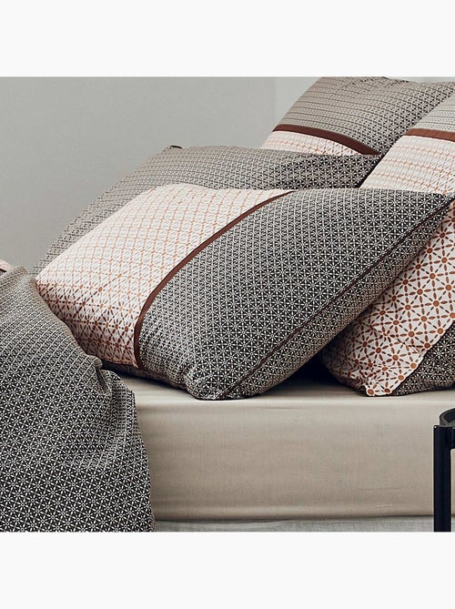 Funda de almohada de percal con diseño gráfico - Kiabi Funda de almohada de percal con diseño gráfico - Kiabi