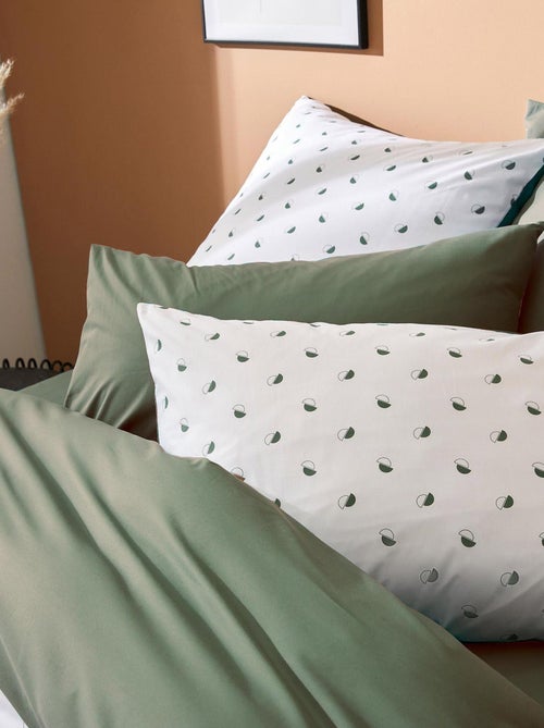 Funda de almohada de percal con estilo geométrico - Kiabi