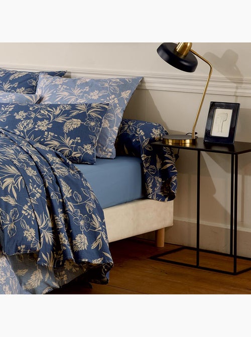 Funda de almohada de percal de algodón con motivos vegetales - Kiabi