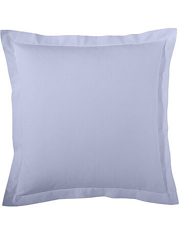 Funda de almohada de percal de algodón lisa acolchada Allemand