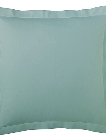 Funda de almohada de percal de algodón lisa acolchada Allemand