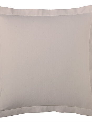 Funda de almohada de percal de algodón lisa acolchada Allemand