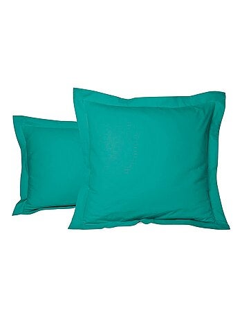 Funda de almohada de percal de algodón liso - Afibel