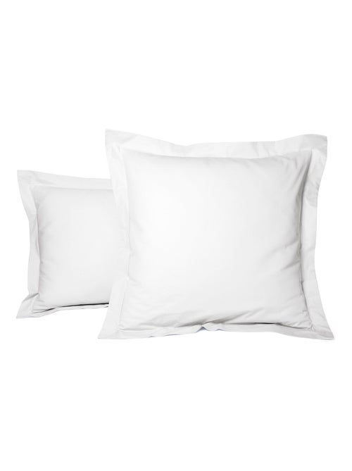 Funda de almohada de percal de algodón liso - Afibel - Kiabi