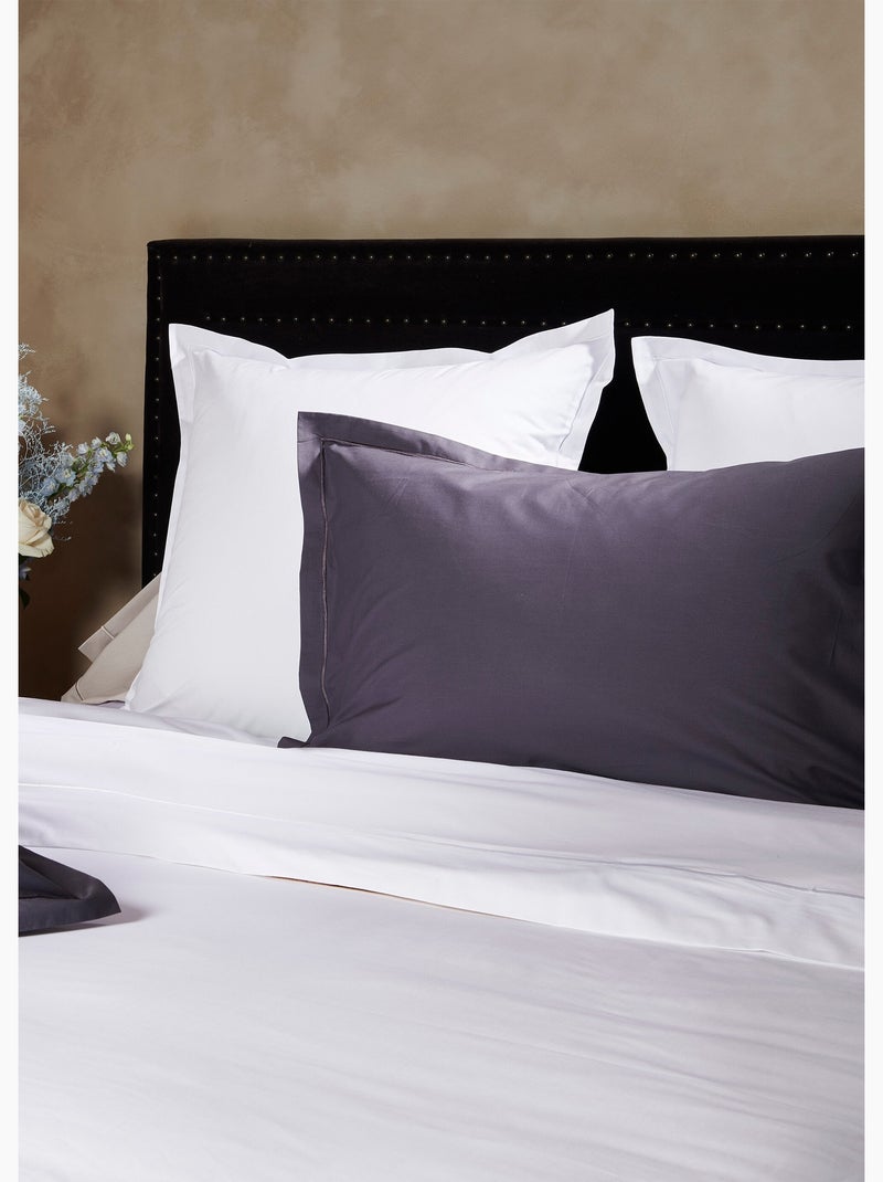 Funda de almohada de percal de algodón liso - Afibel Blanco - Kiabi