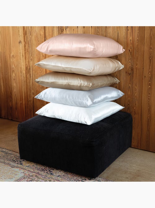 Funda de almohada de seda antiencrespamiento y antiedad - Kiabi Funda de almohada de seda antiencrespamiento y antiedad - Kiabi
