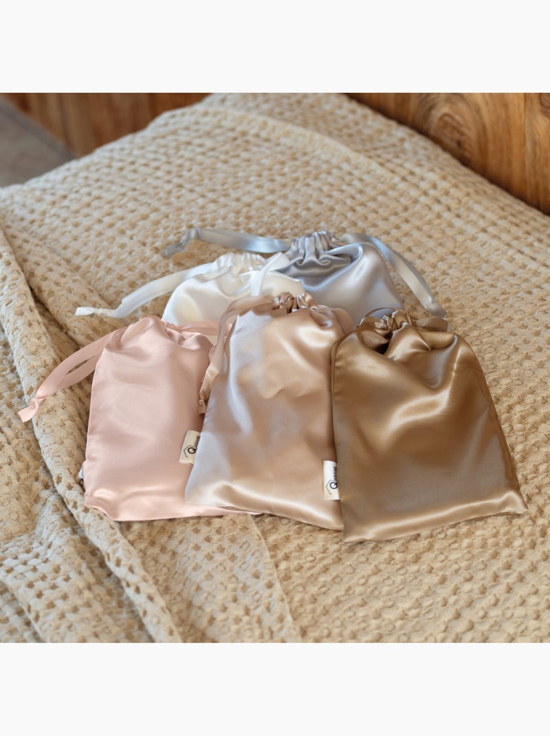 Funda de almohada de seda antiencrespamiento y antiedad Beige - Kiabi