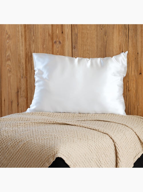 Funda de almohada de seda antiencrespamiento y antiedad - Kiabi Funda de almohada de seda antiencrespamiento y antiedad - Kiabi