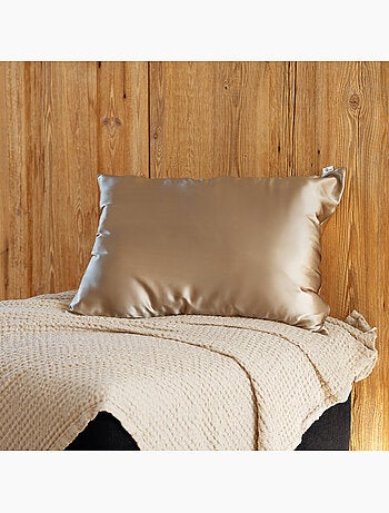 Funda de almohada de seda antiencrespamiento y antiedad