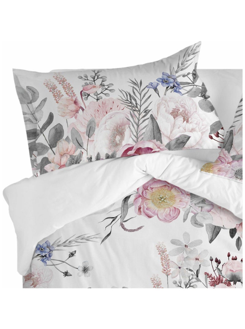 Funda de almohada Delicate bouquet "Happyfriday" Azul Blanco - Kiabi