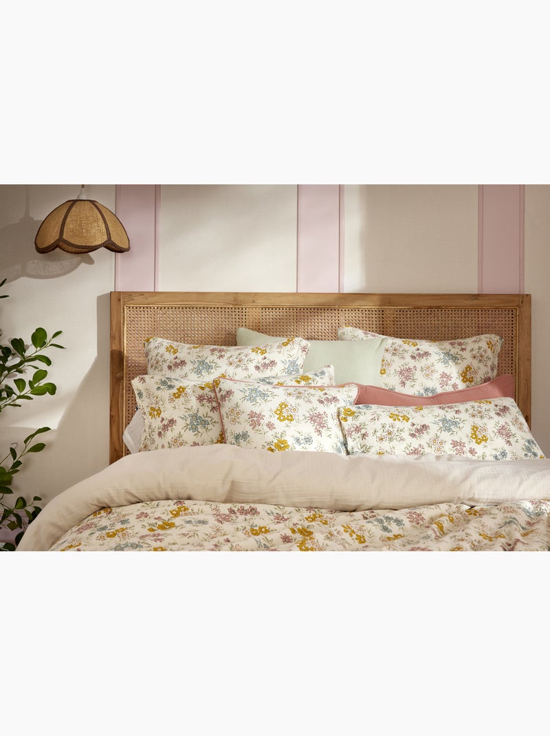 Funda de almohada doble gasa de algodón 125 g/m² Beige Pampa - Kiabi