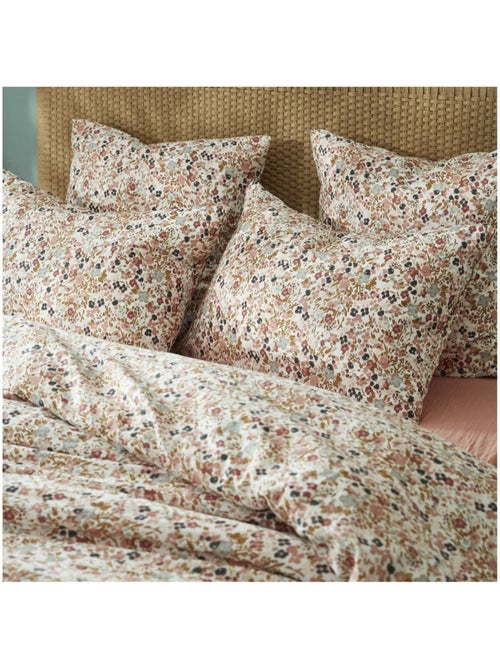 Funda de almohada – doble gasa de algodón estampada capucine - Kiabi Funda de almohada – doble gasa de algodón estampada capucine - Kiabi